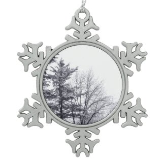 Snow-covered Trees: Vertical Ornament
