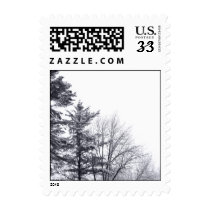 Snow-covered Trees: Vertical – Small stamps