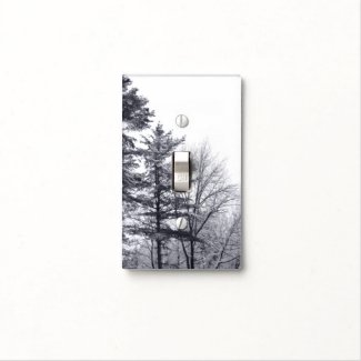 Snow-covered Trees: Vertical Switch Plate Cover