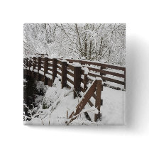 Snow Covered Wooden Bridge Pins