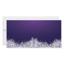 Snow Crystals Invitation Card D1 photo cards by dragonartz Snow Crystals Invitation Card D1 photo cards