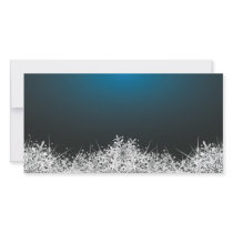 Snow Crystals Invitation Card D2 photo cards by dragonartz Snow Crystals Invitation Card D2 photo cards