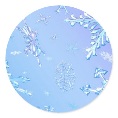 Snow Crystals Sticker by JessicaInSeattle