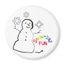 Snow-Day Fun Magnet