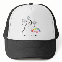 Snow-Day Fun Mesh Hats