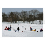 Snow Day in Central Park Greeting Card