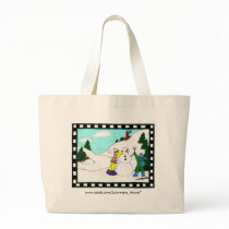 Snow Day Tote Bag by schwoopie_towne Snow Day Tote Bag