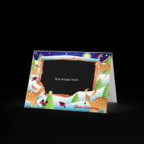Snow Deer Template cards