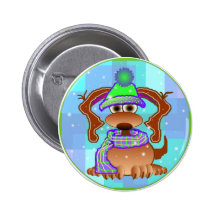 Snow Dog Gifts Pin
