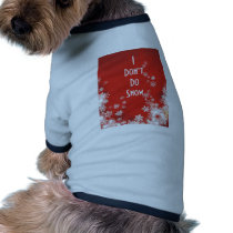 Snow pet clothing