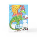 Snow Dragon All-Occasion Card by dkpalmer Snow Dragon All-Occasion Card