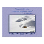 Snow Drifts Over Rocks Postcards