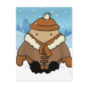 Snow Egg Postcard by elledeegee Snow Egg Postcard
