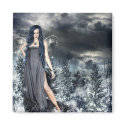 Snow Fairy Magnet by HAJenkins Snow Fairy Magnet