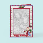 Snow Family Greetings Card