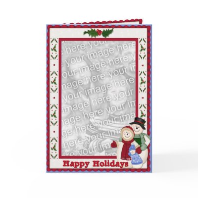 Snow Family Greetings Card by Spice