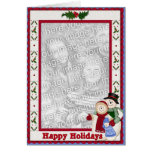 Snow Family Greetings Card