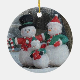 Snow Family Ornament