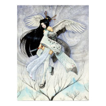 Snow & Feathers 18"x24" Big Poster posters by artbyamandarobbins Snow & Feathers 18"x24" Big Poster posters