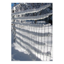 Snow Fence ~ ATC Business Card