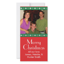 Snow Flake Christmas Photo Card photo cards