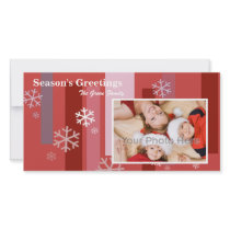 Snow Flake Christmas Photocard