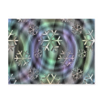 Snow Flake Christmas postcards