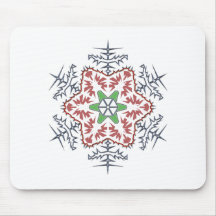 Snow flake mousepads