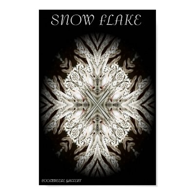 SNOW FLAKE POSTERS by CoolBreezeLady