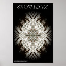 SNOW FLAKE POSTERS