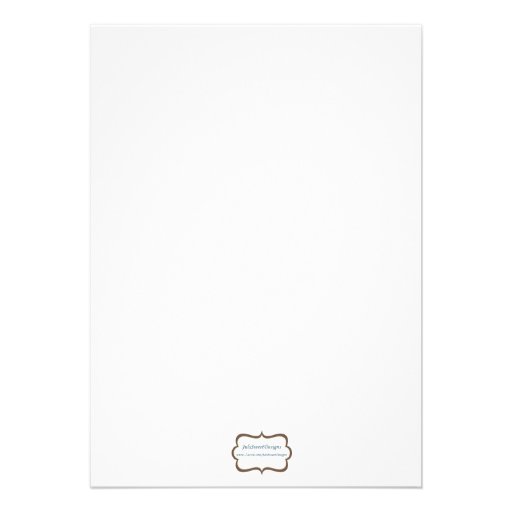 Snow Flake Wedding Invitation