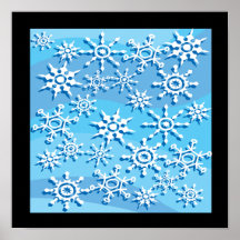 Snow Flakes 2 Poster