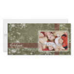 Snow flakes Christmas Holiday Photo card photo cards