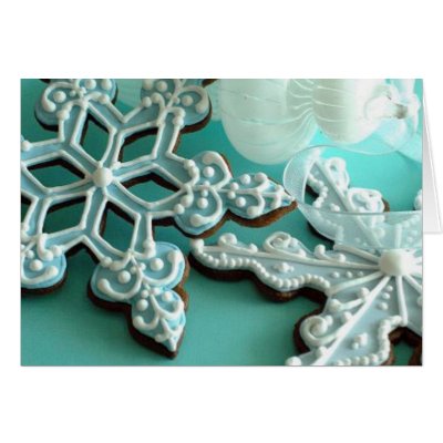 Snow flakes cookies cards by wsellars