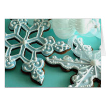 Snow flakes cookies cards