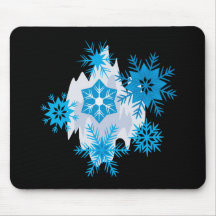 Snow Flakes Mouse Pads