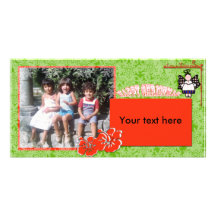 Snow flakes photo card
