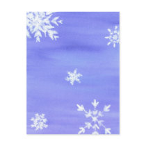 snow flakes postcards