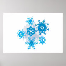 Snow Flakes Poster