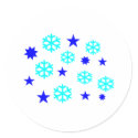 Snow Flakes stickers by Thinkdifferent Snow Flakes stickers