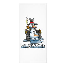 SNOW FLASHER CARTOON RACK CARD
