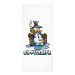 SNOW FLASHER CARTOON RACK CARD