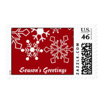 Snow flocks postage stamps