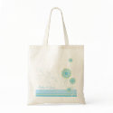 Snow Flower Swirls Blue Wedding Thank You Gift Bag by fatfatin_blue_knot Snow Flower Swirls Blue Wedding Thank You Gift Bag