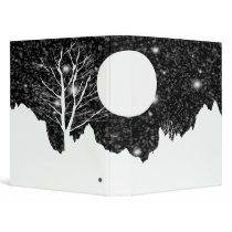 Snow flurry on a moonlit night Binder