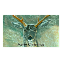 snow gazer, Merry Christmas business cards by dawnmcininch snow gazer, Merry Christmas business cards