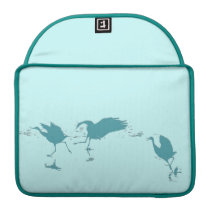 Snow Geese & Cranes Rickshaw Flap Sleeve macbook sleeves