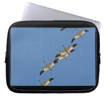 Snow Geese Flying South for the Winter Laptop Sleeve