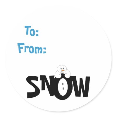 Snow Gifttag Sticker by seashell2