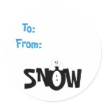 Snow Gifttag Snow Gifttag